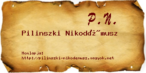 Pilinszki Nikodémusz névjegykártya